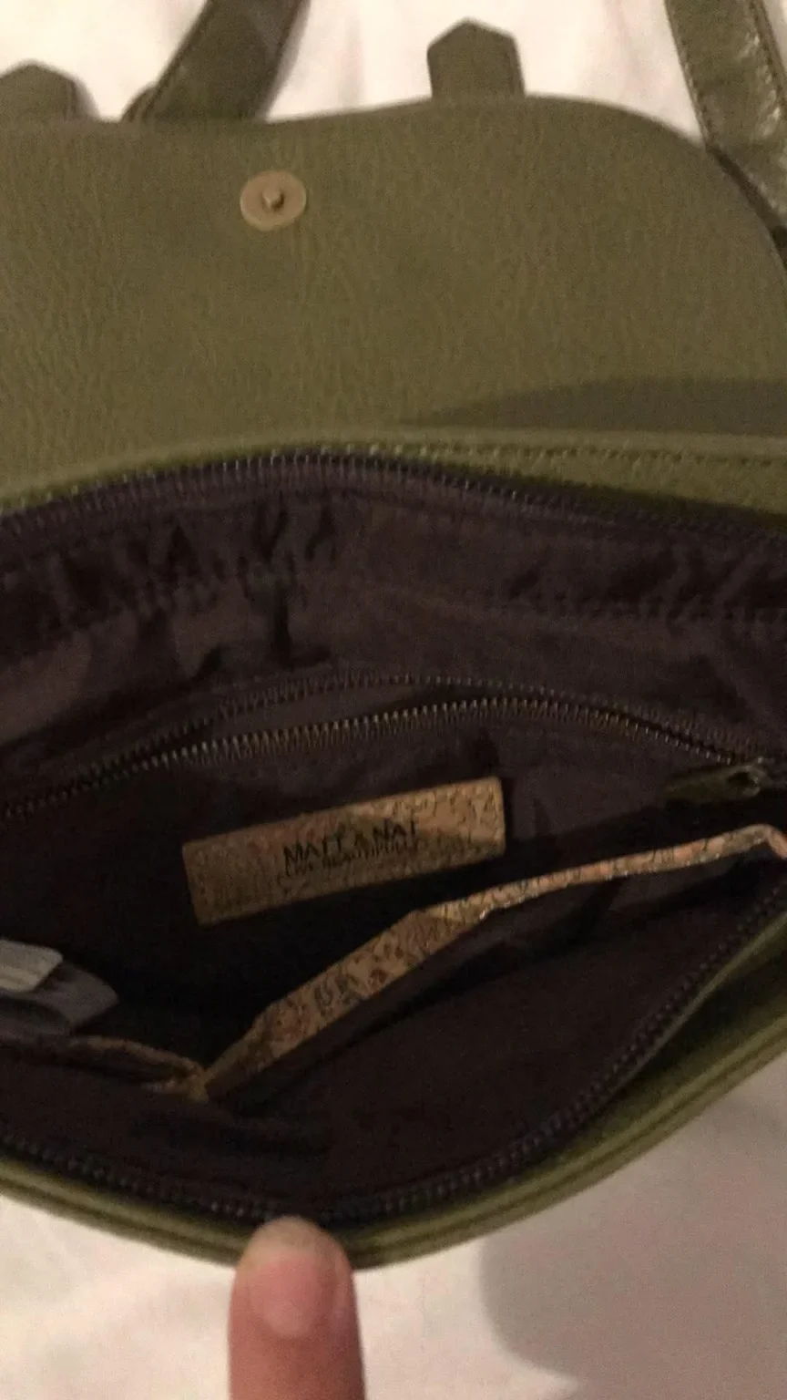Image for Matt&nat green shoulder bag