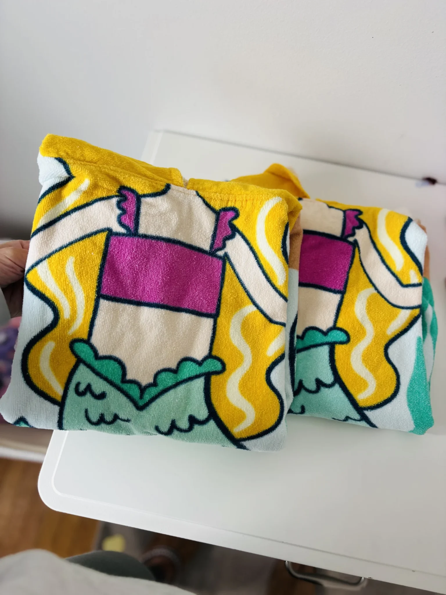 Featured image for Children’s mermaid-themed hooded towels