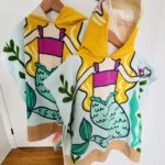 Thumbnail for Children’s mermaid-themed hooded towels
