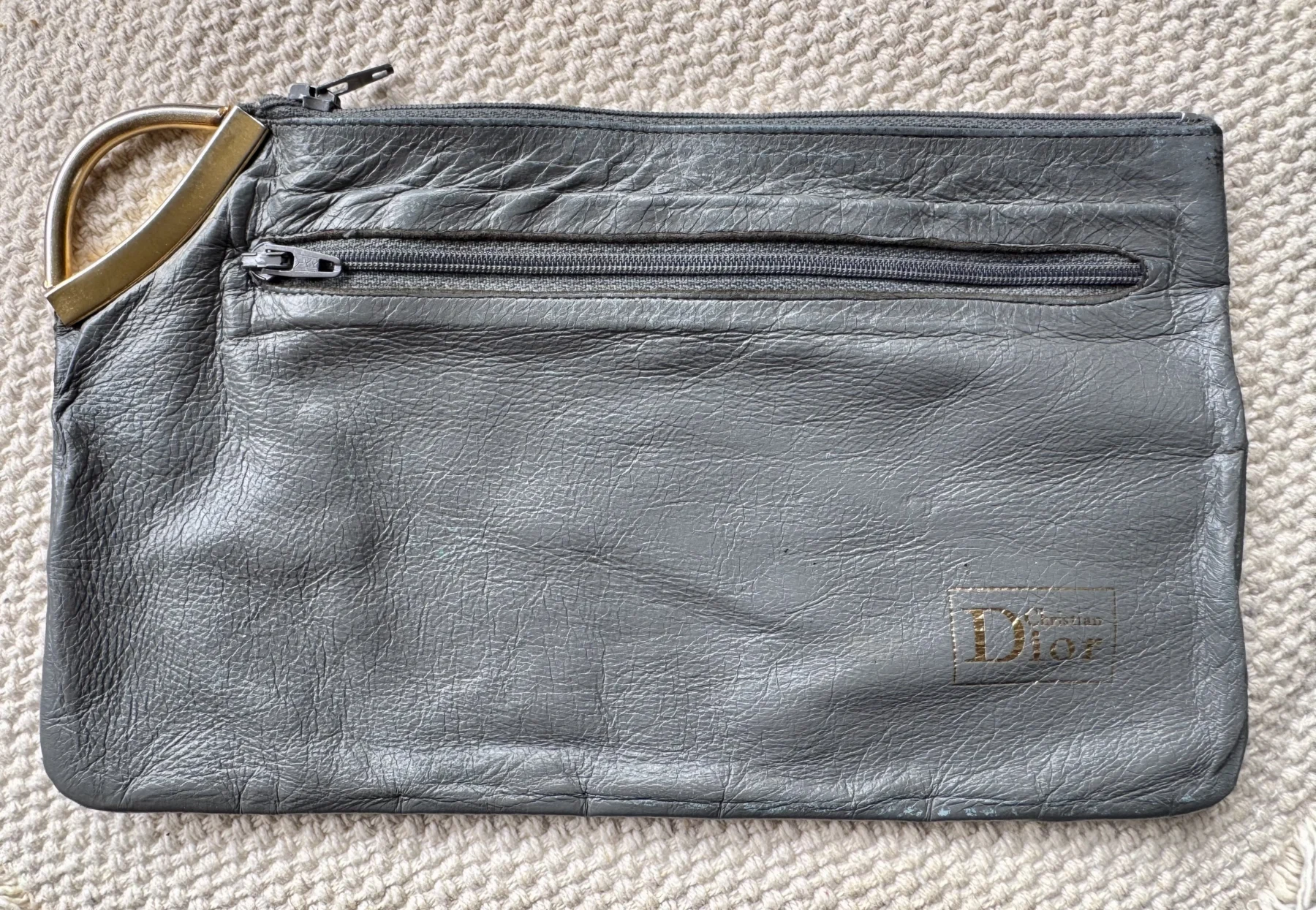 Sublime pochette vintage authentique de la parfumerie Dior des années 80 Dior seconde main