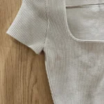 Thumbnail for Aritzia Babaton sculpt crop scoop neck top