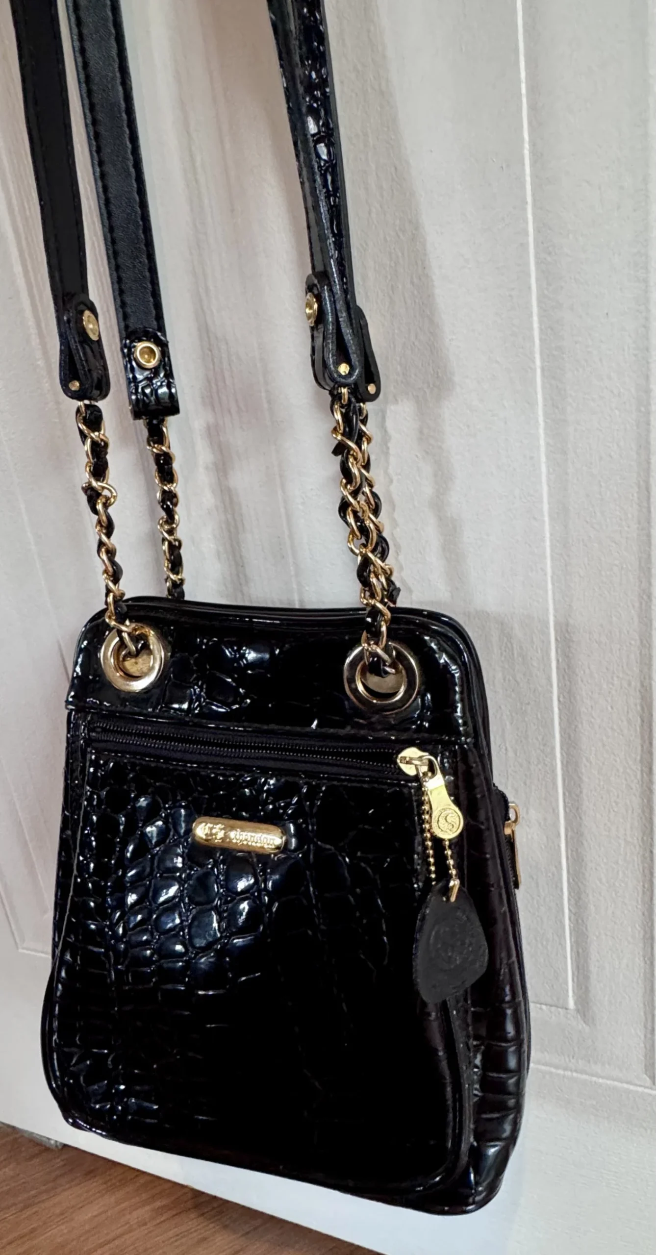 Magnifique sac à main vintage chic années 90 croco *Autre seconde main