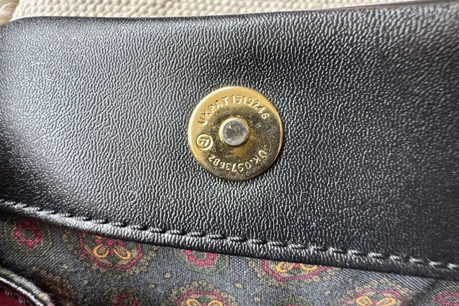 Image for Magnifique sac à main vintage chic années 90 croco