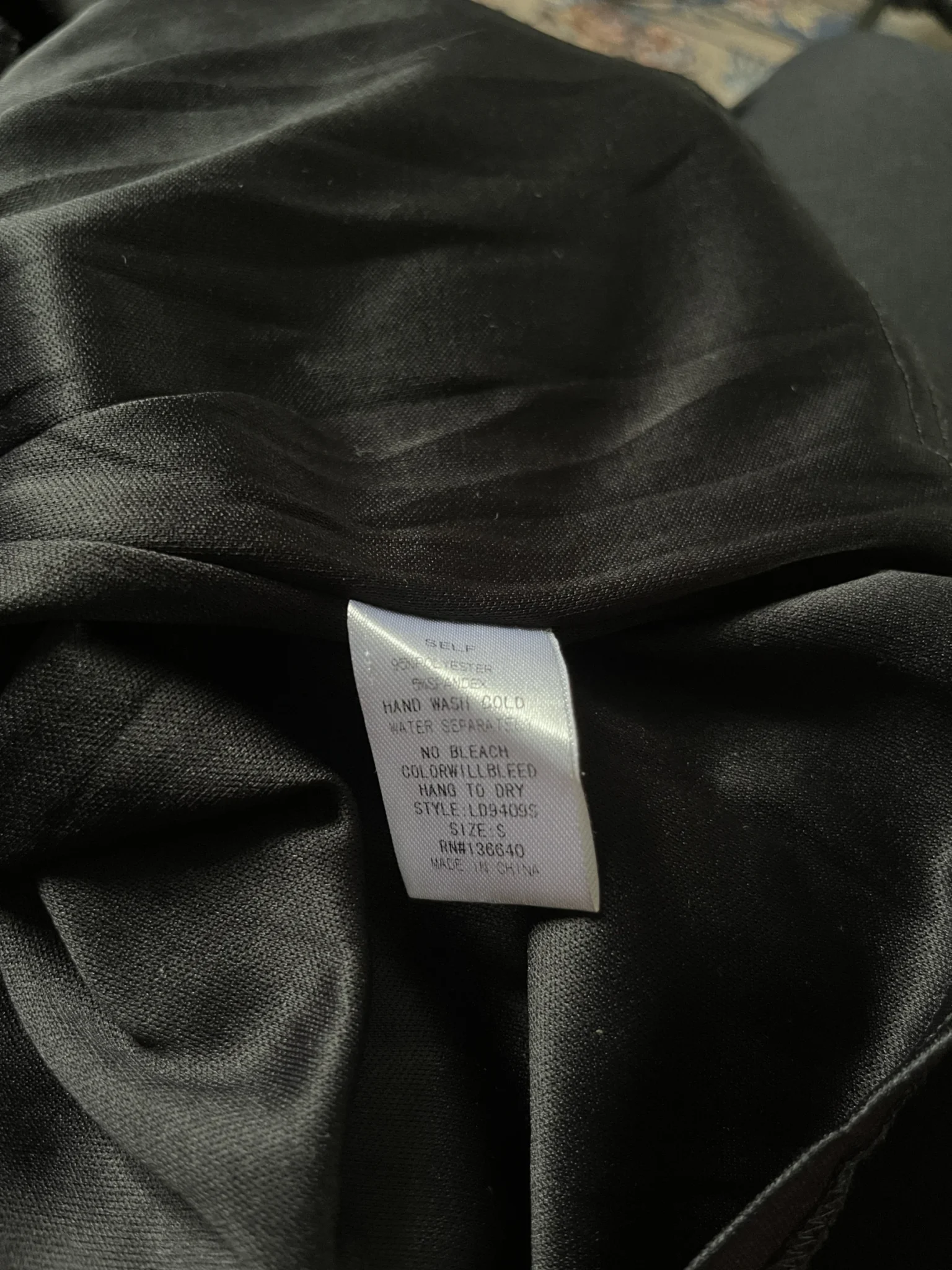Image for Petite robe noire taille empire