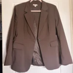 Featured thumbnail for Veston brun ajusté boutonnage simple RW CO