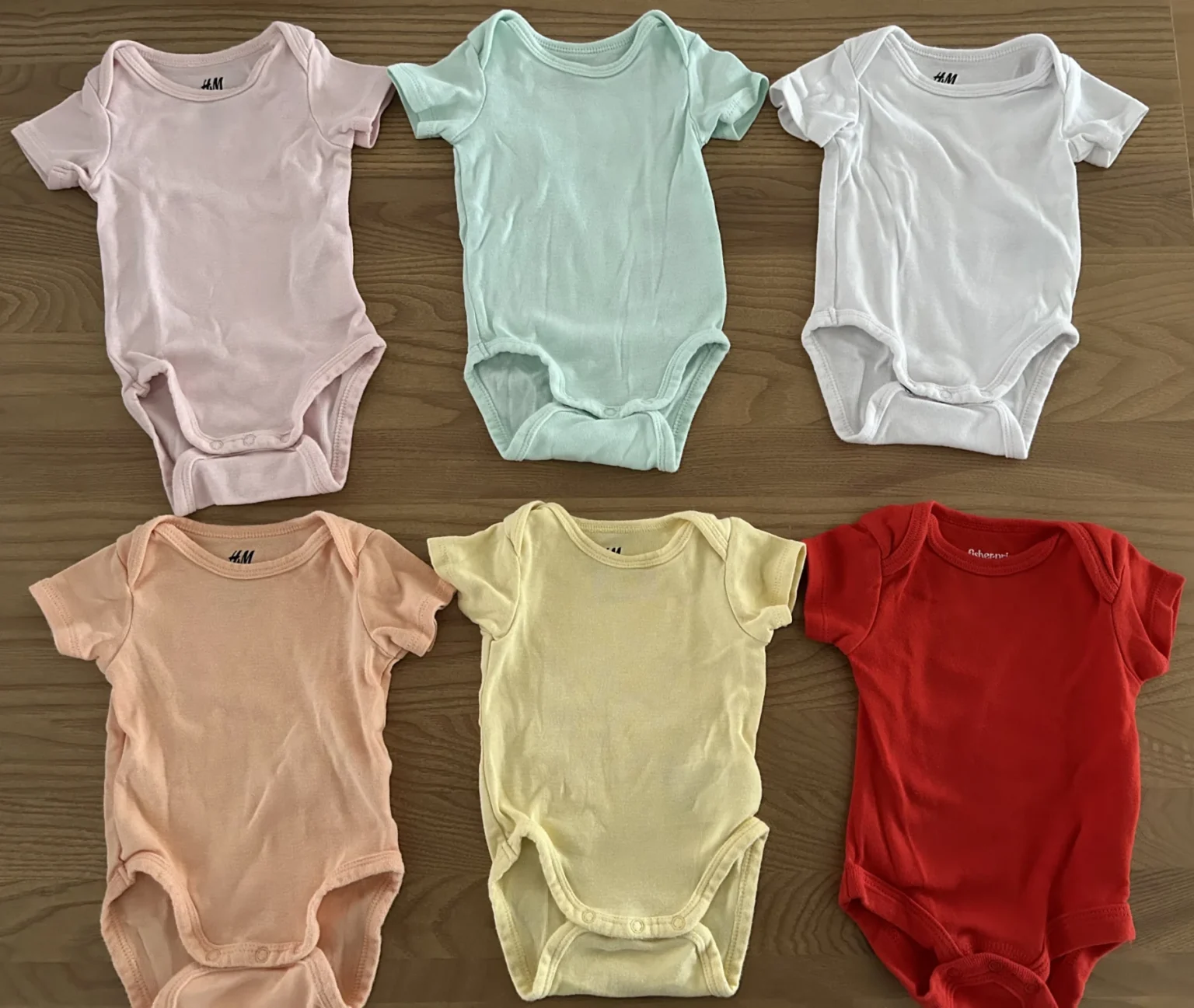 Image for ☀️ Lovely set of 6 bodysuits for 1–2 months