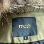 Thumbnail for Manteau Maje avec col en fourrure détachable