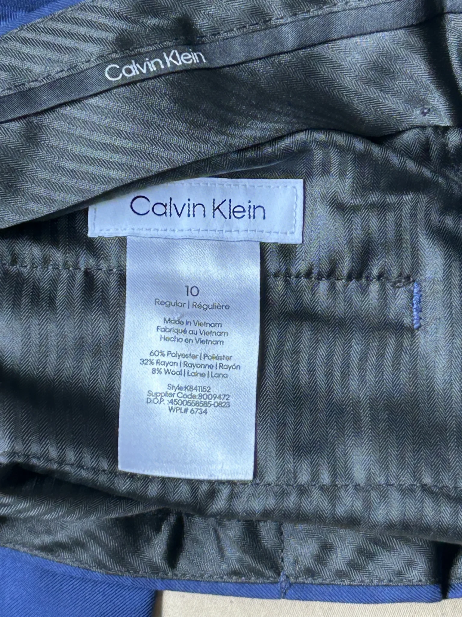Image for Pantalon bleu Calvin Klein – Garçon