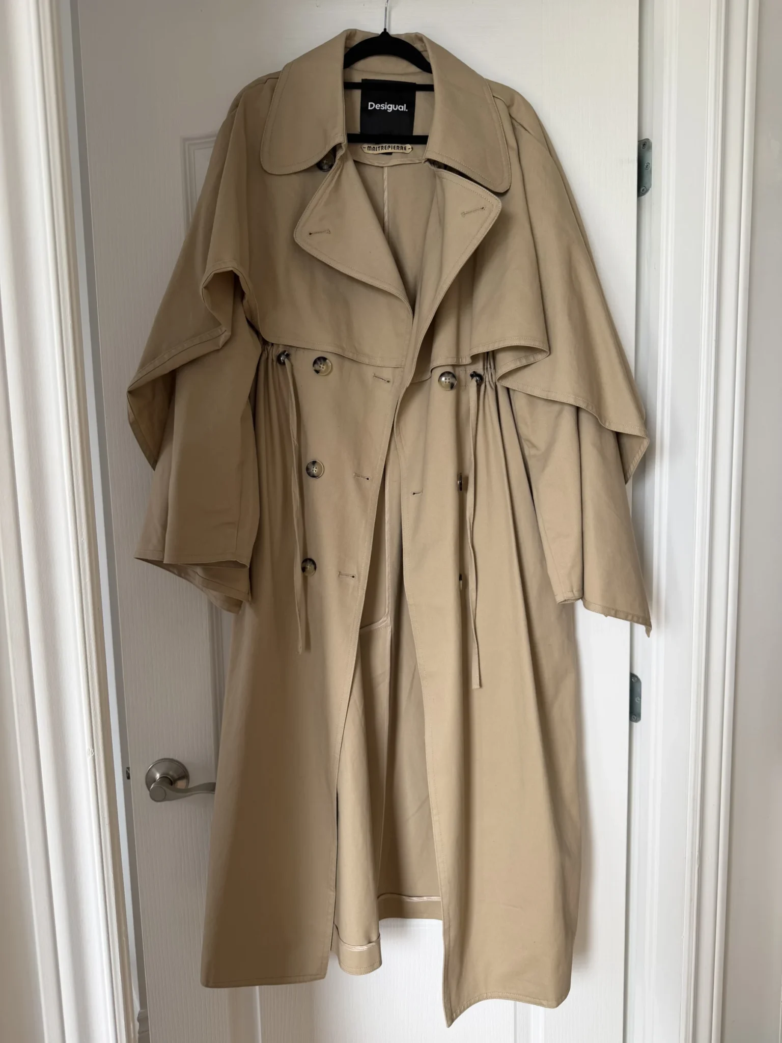 Image for Trench coat Desigual x Maître Pierre taille M marron clair