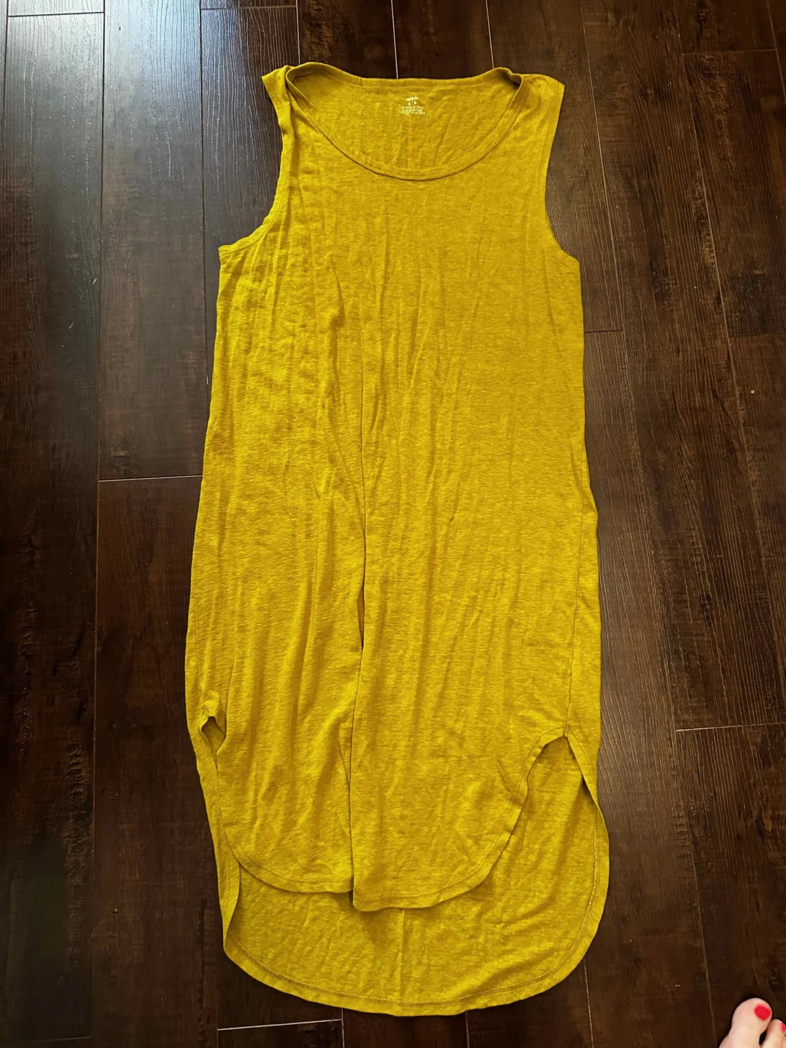 Featured image for Robe longue confortable jaune