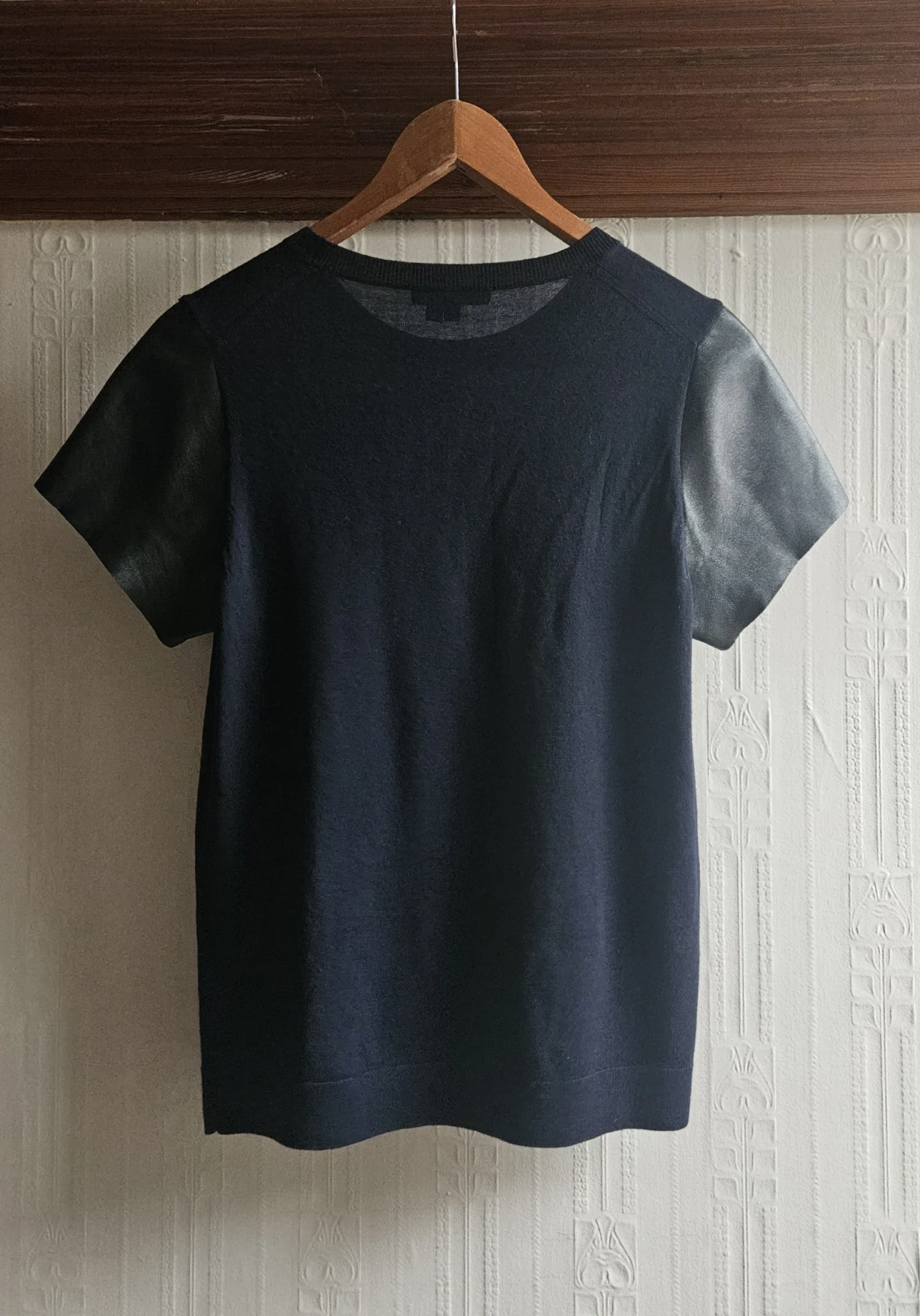 Image for 🌷Wool and leather T-shirt – Vince