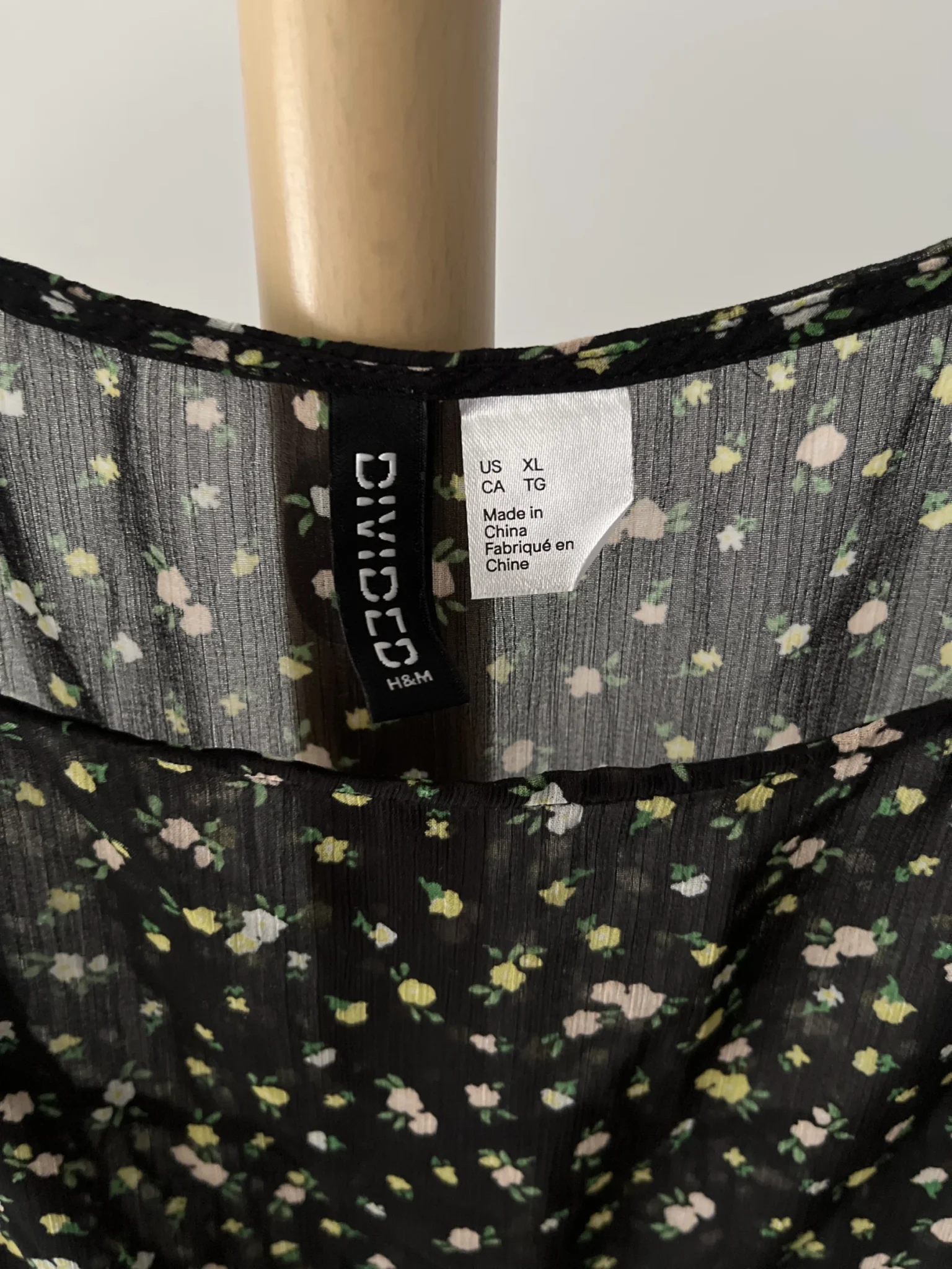 Image for Camisole paysanne transparent florale