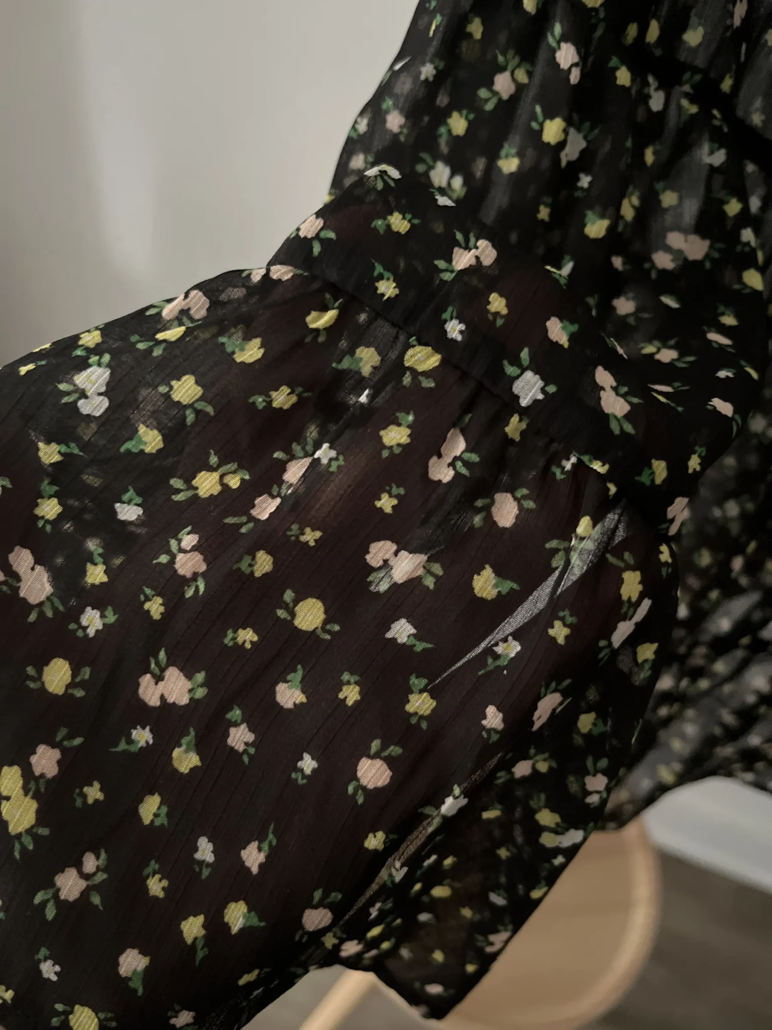 Image for Camisole paysanne transparent florale