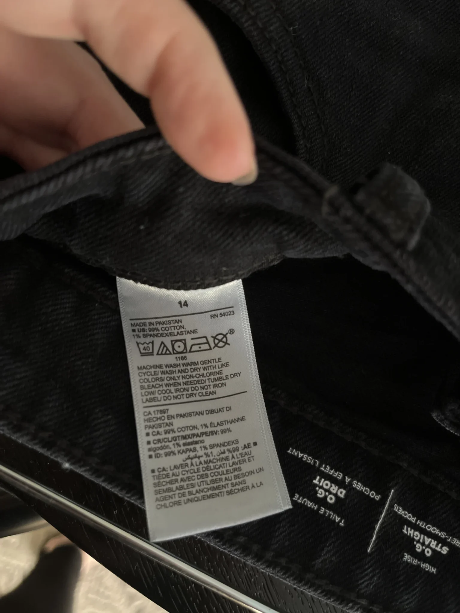 Image for Shorts en denim noir