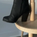 Thumbnail for Bottines similicuir noir 4”