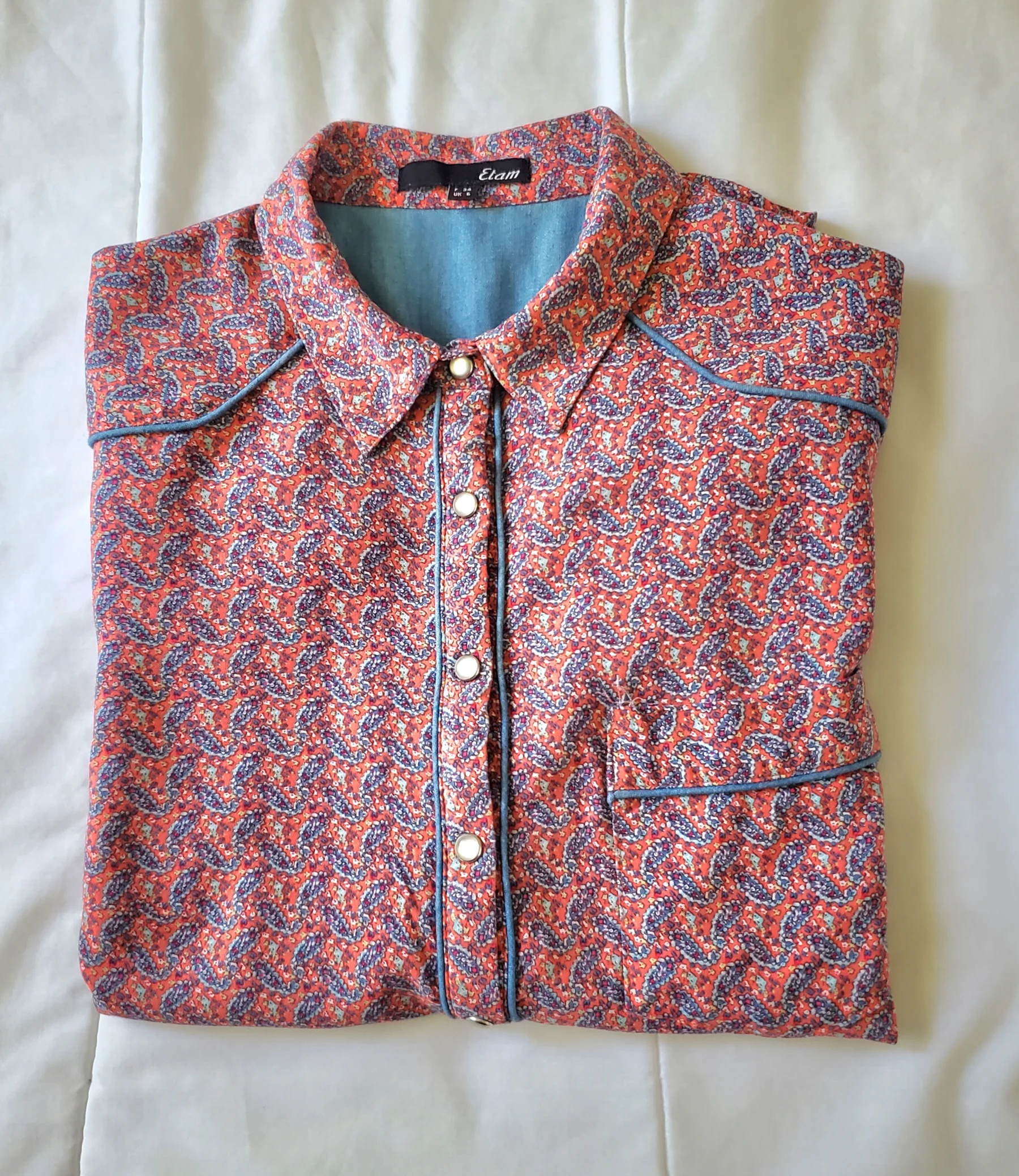 Chemisier Paisley Etam seconde main