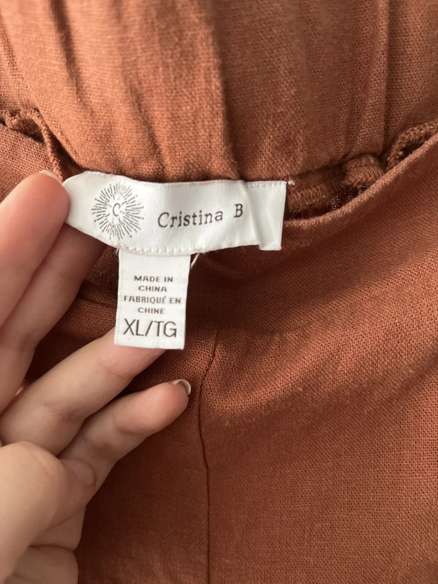 Image for Loose-fitting trousers in a linen blend