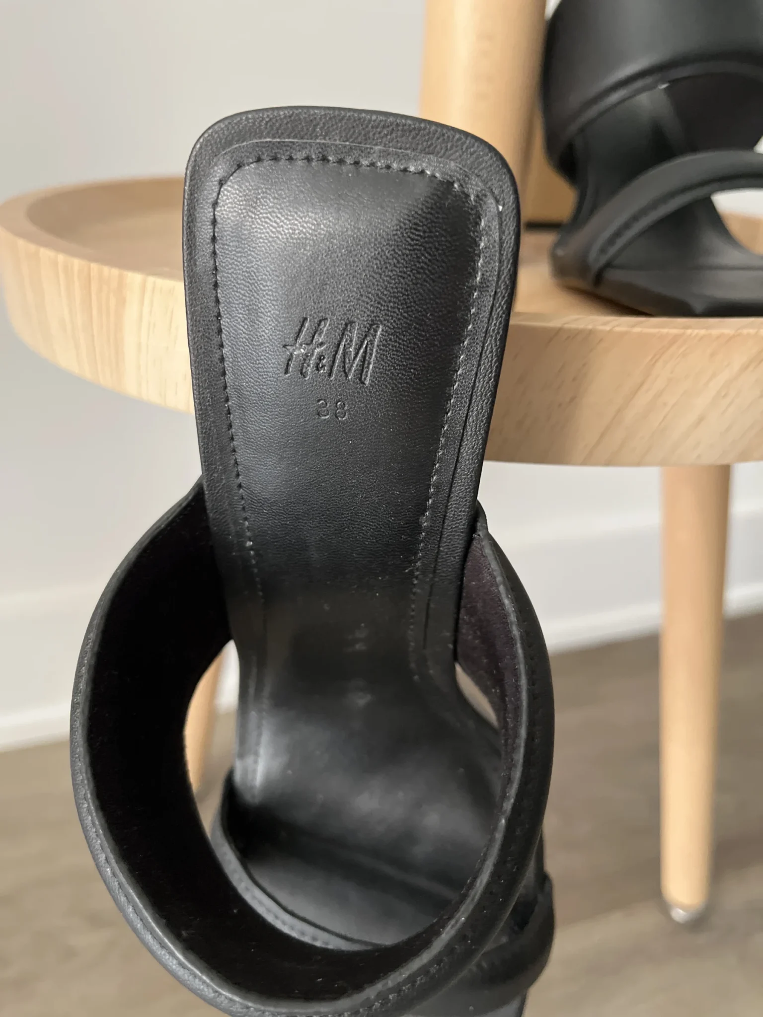 Image for High-heeled mules with double straps
