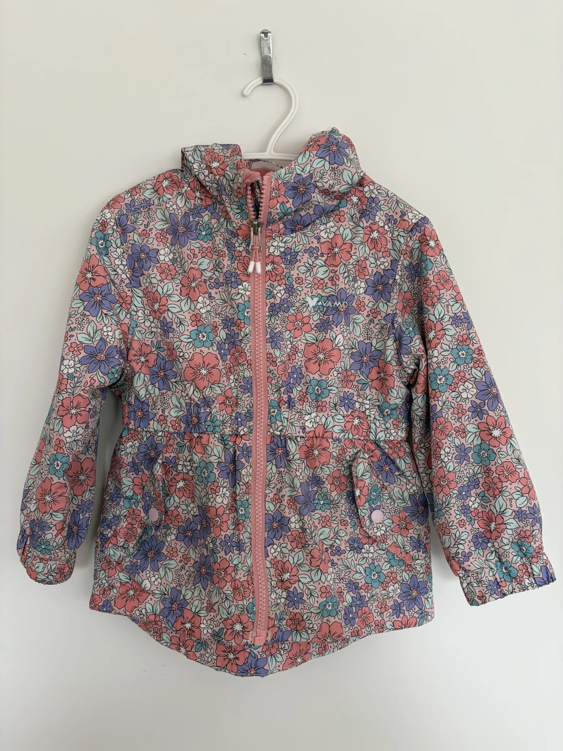 Manteau mi-saison fleurie *Autre seconde main