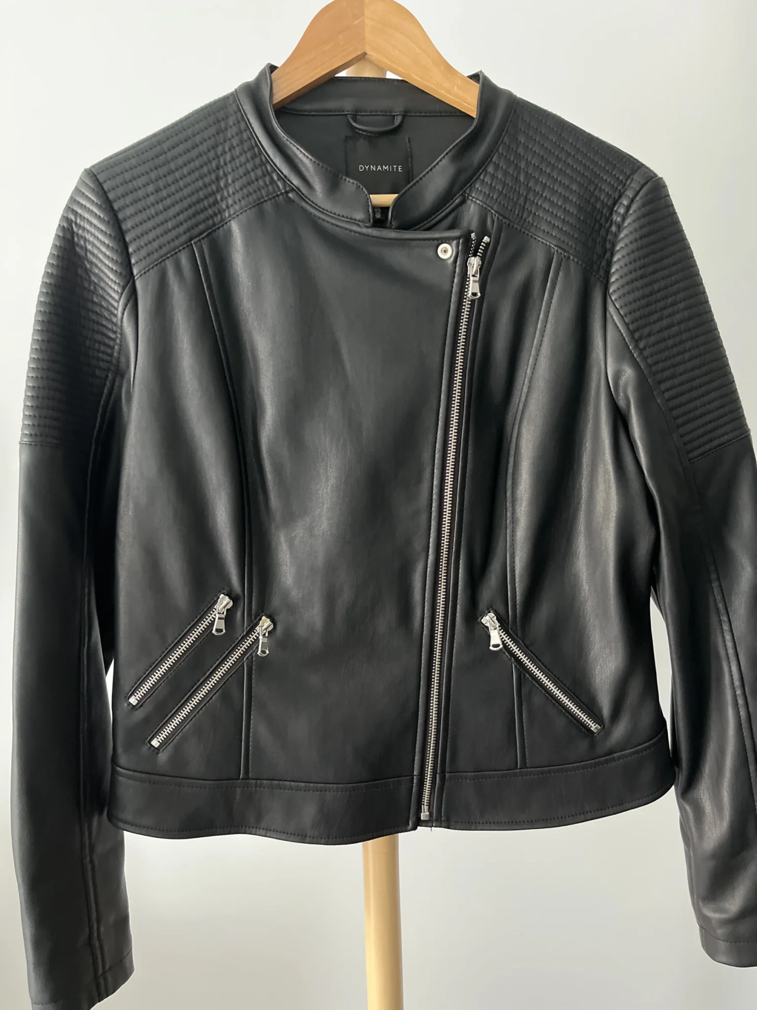 Image for Veste en similicuir de style moto