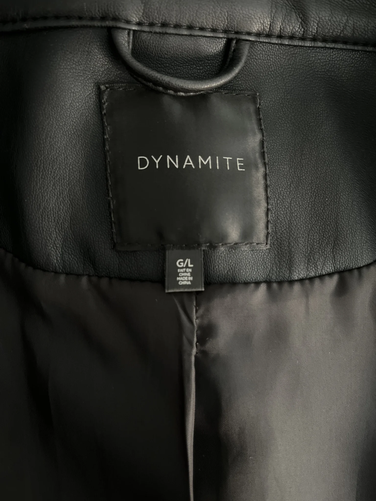 Image for Veste en similicuir de style moto