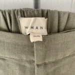 Thumbnail for Pantalon à jambe large vert sauge