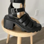Featured thumbnail for Gladiator-style sandals with thick soles