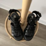 Thumbnail for Gladiator-style sandals with thick soles