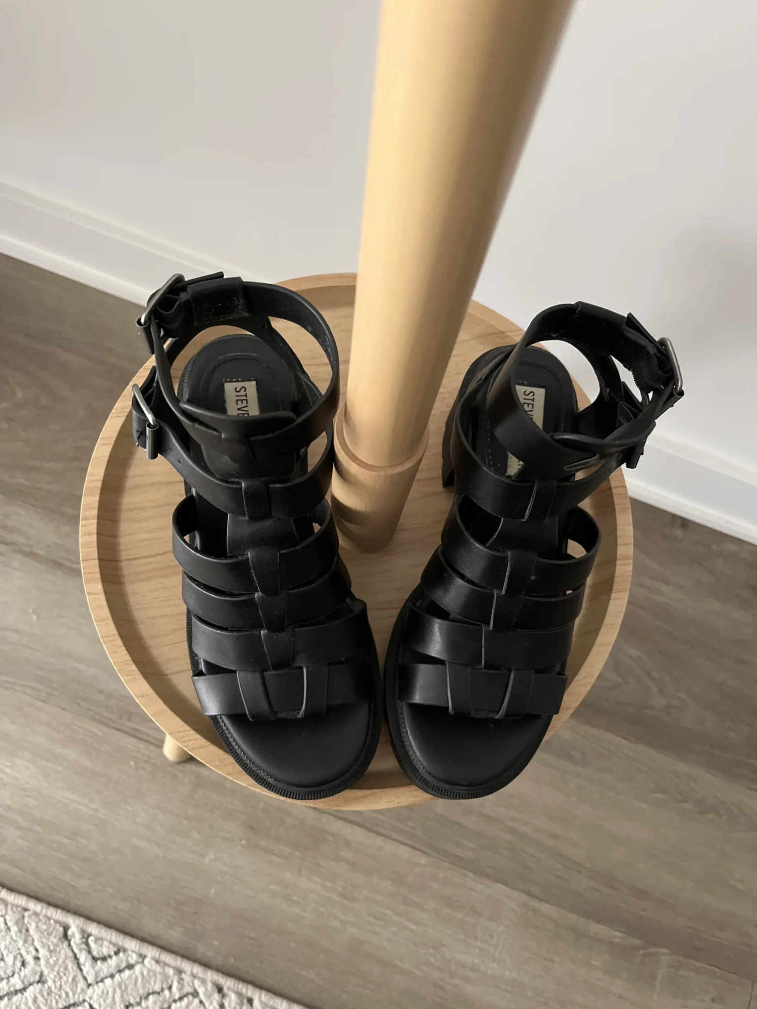 Image for Gladiator-style sandals with thick soles
