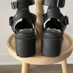 Thumbnail for Gladiator-style sandals with thick soles