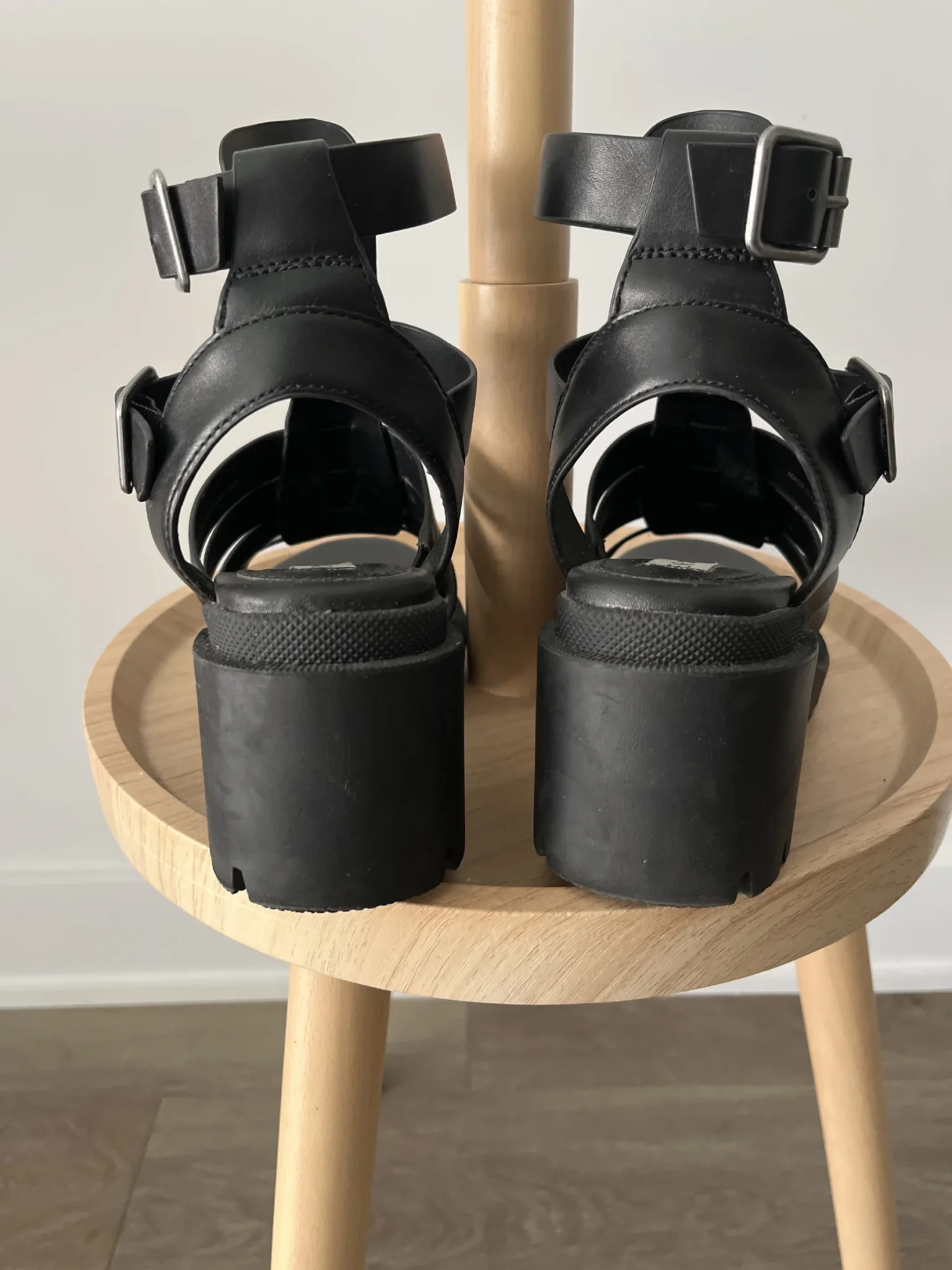 Image for Gladiator-style sandals with thick soles