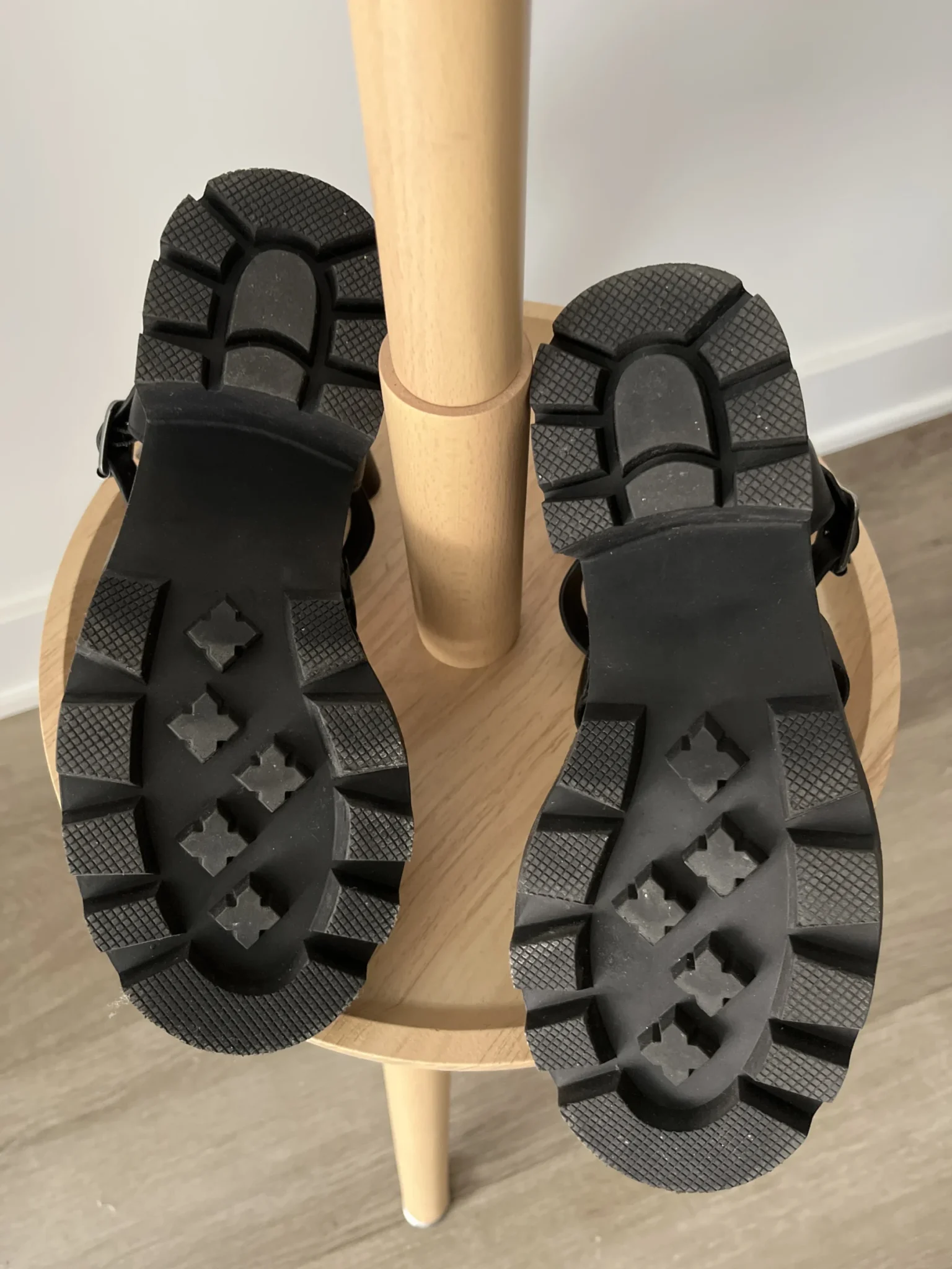 Image for Gladiator-style sandals with thick soles