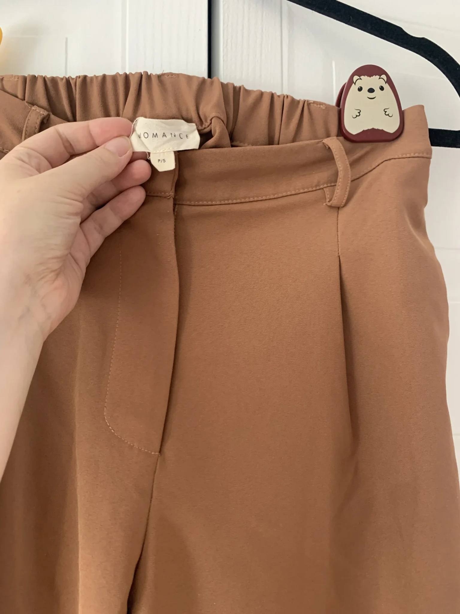 Image for Pantalon tailleur brun caramel  🤎