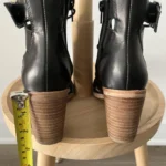 Thumbnail for High-heeled gladiator-style sandals in leather and faux leather