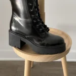 Featured thumbnail for Bottines combat plateformes similicuir