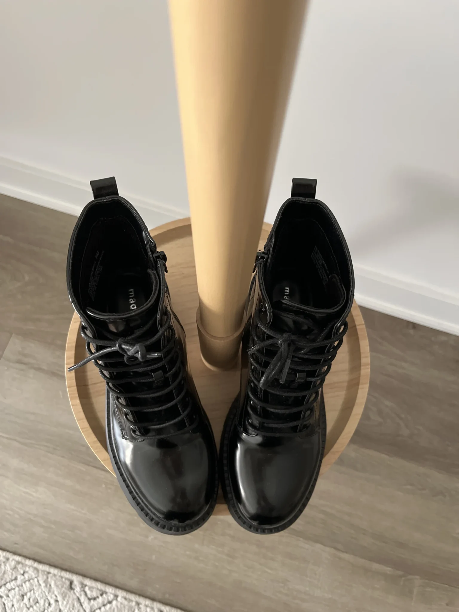 Image for Bottines combat plateformes similicuir