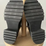 Thumbnail for Bottines combat plateformes similicuir