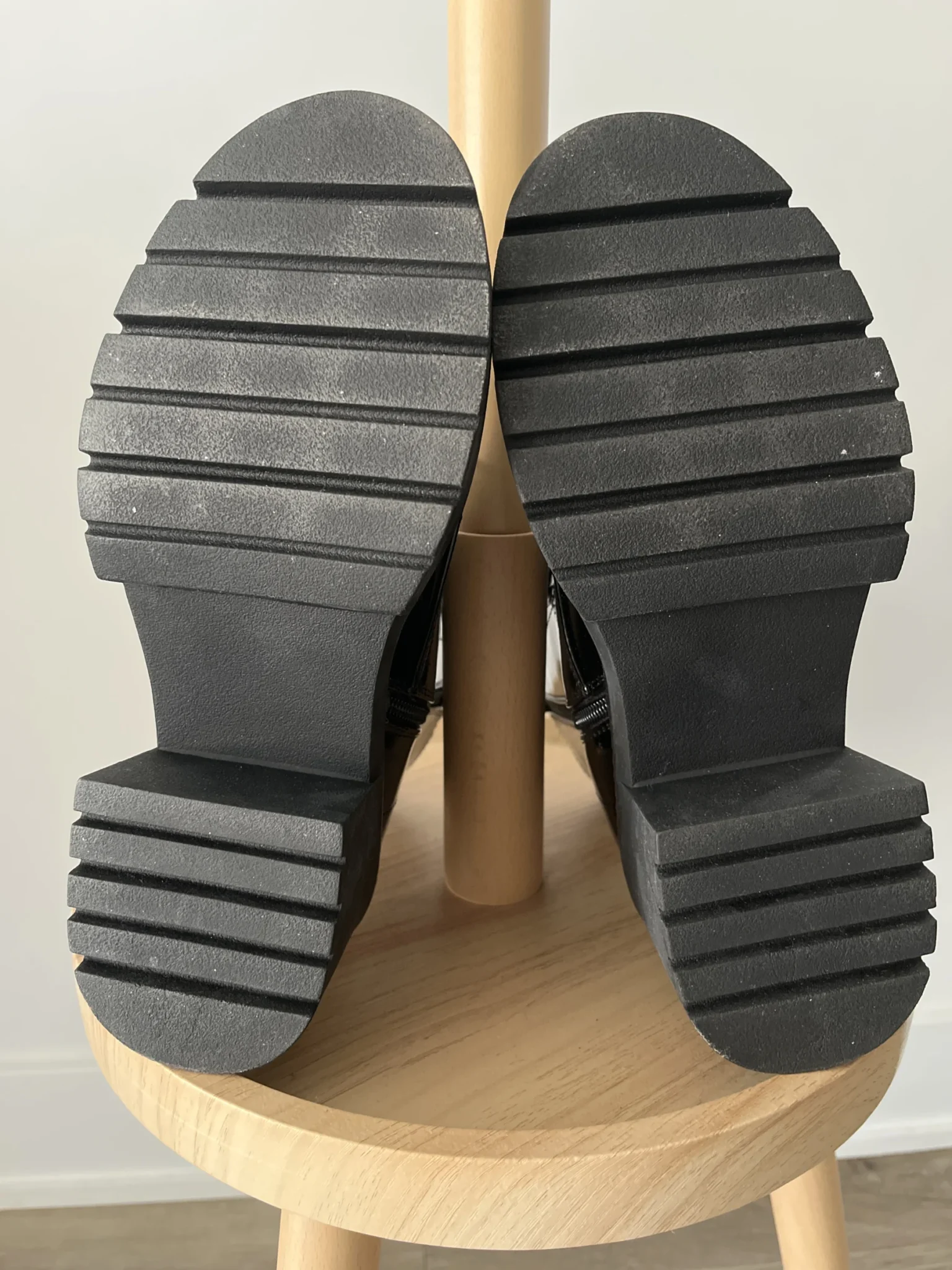 Image for Bottines combat plateformes similicuir