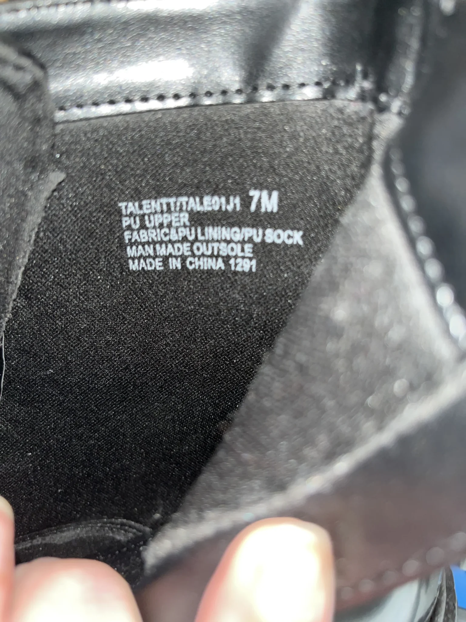 Image for Bottines combat plateformes similicuir