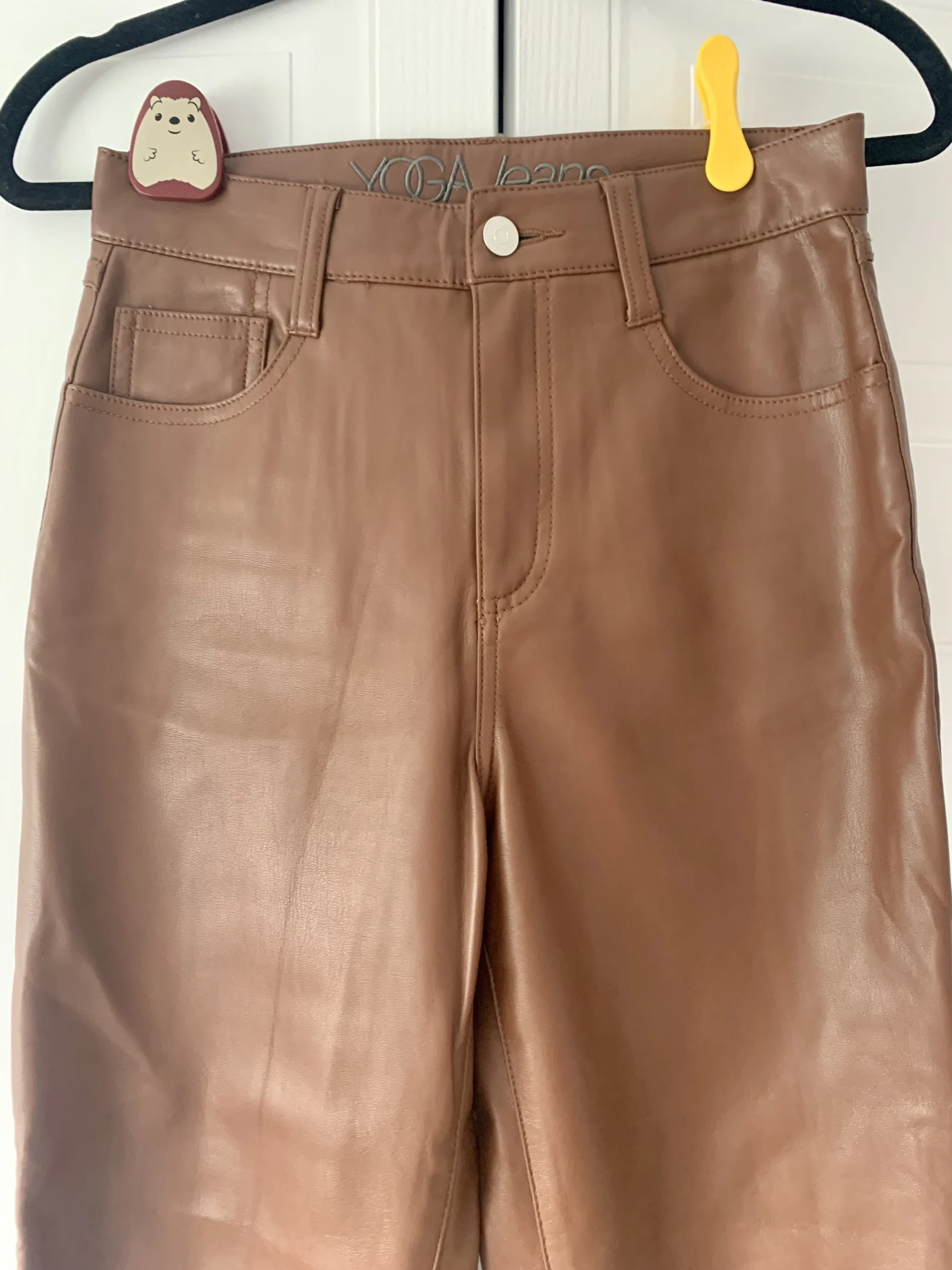 Emily Slim Vegan Leather Pant Yoga Jeans seconde main
