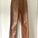 Thumbnail for Emily Slim Vegan Leather Pant