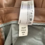Thumbnail for Emily Slim Vegan Leather Pant