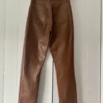 Thumbnail for Emily Slim Vegan Leather Pant