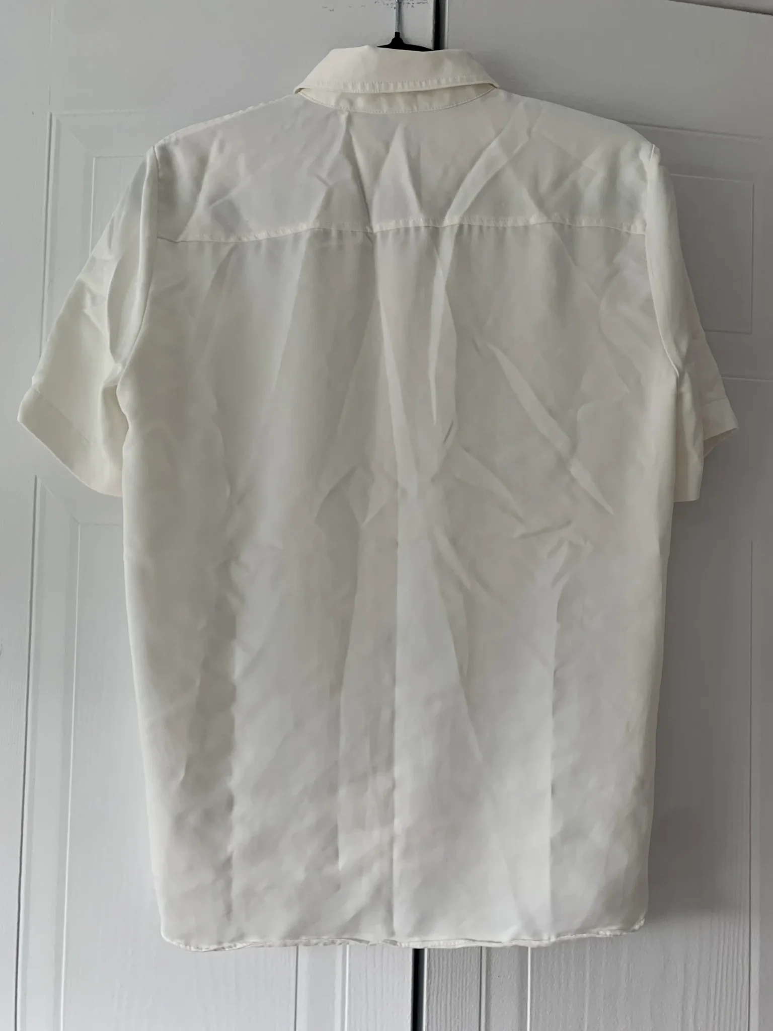 Image for Chemise satinée couleur crème