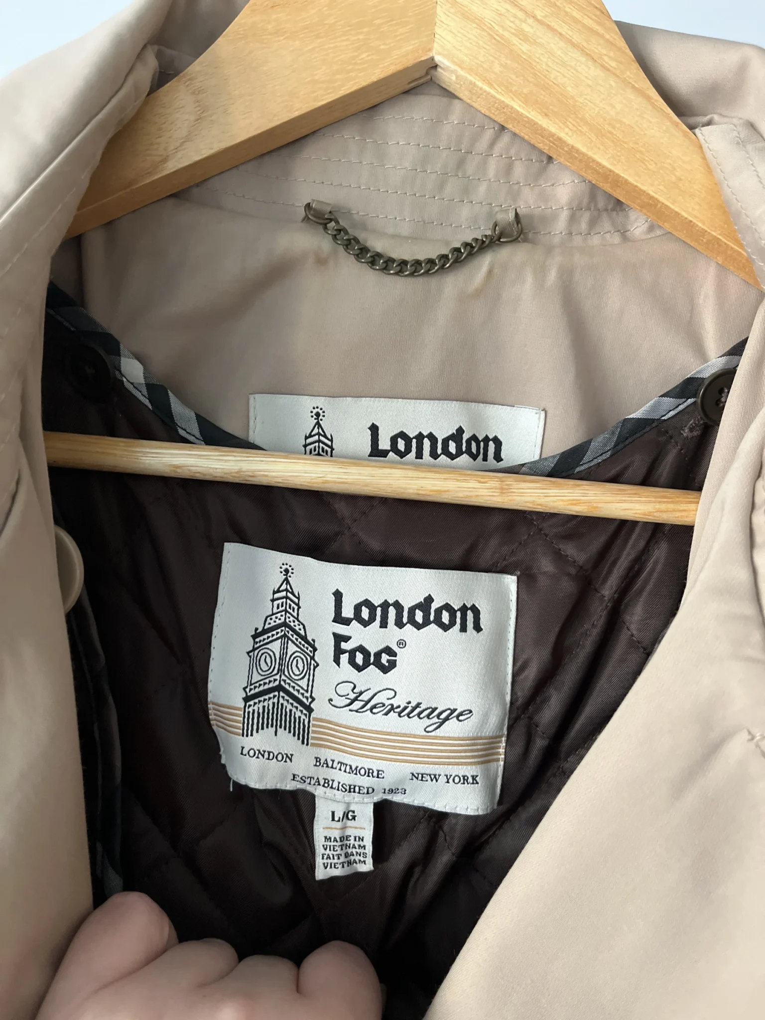 Image for Trench vintage London Fog Heritage