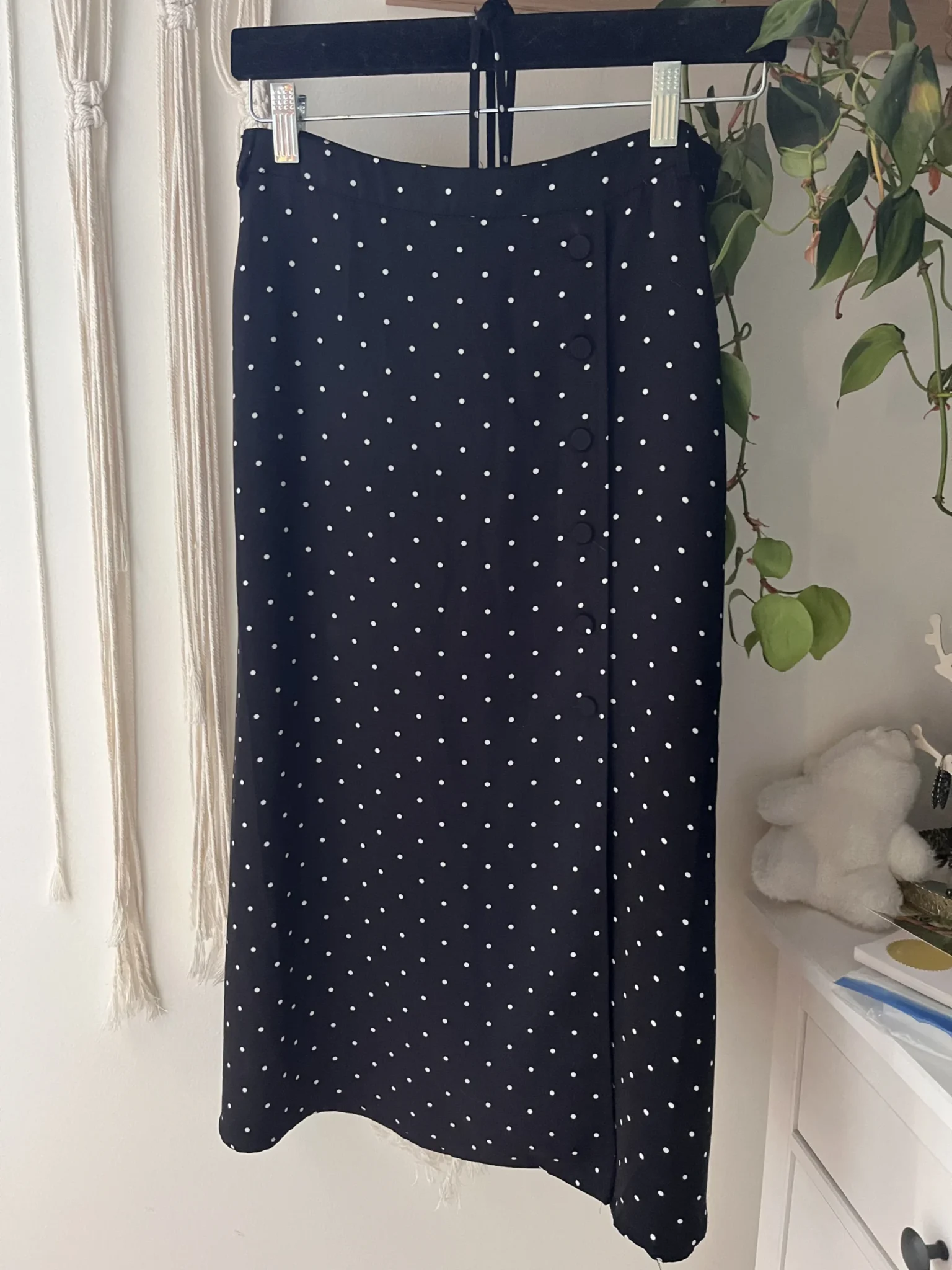Featured image for Polka-dot midi skirt