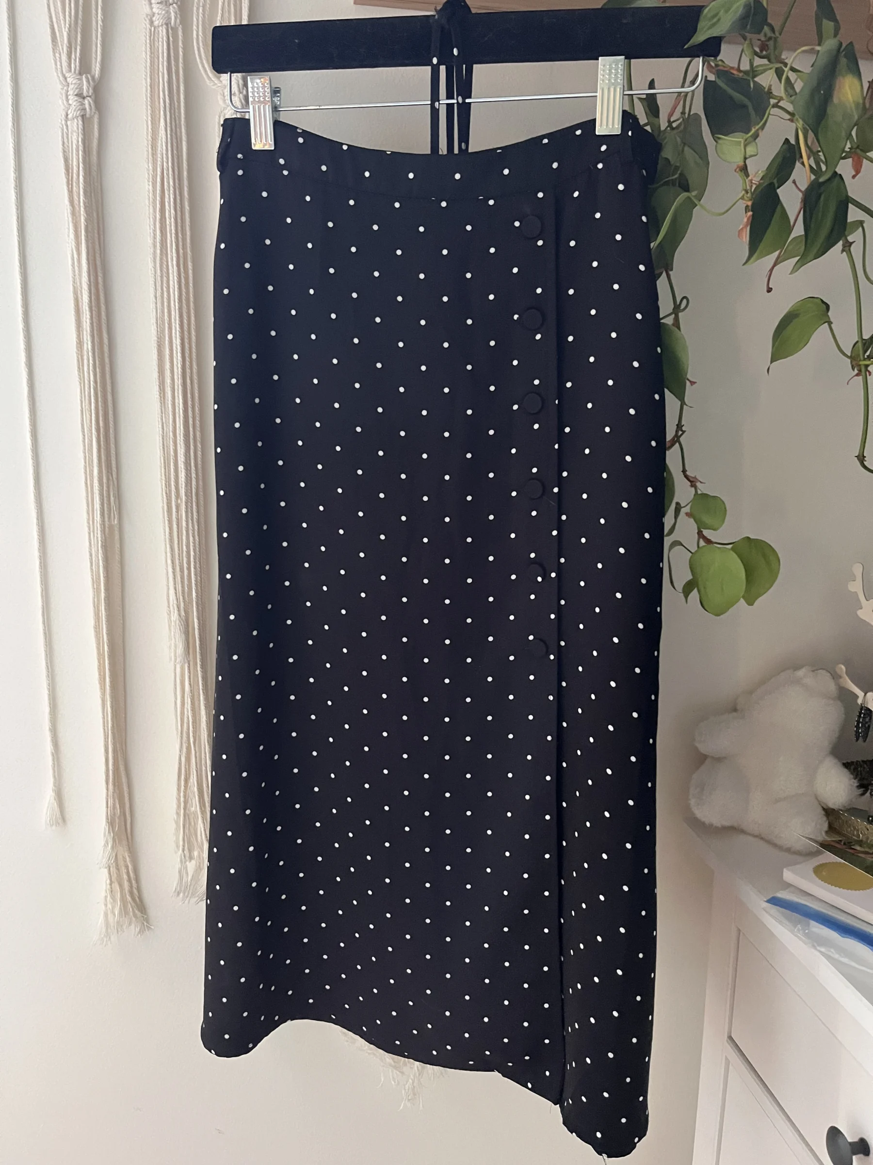 Jupe midi à pois *Autre seconde main