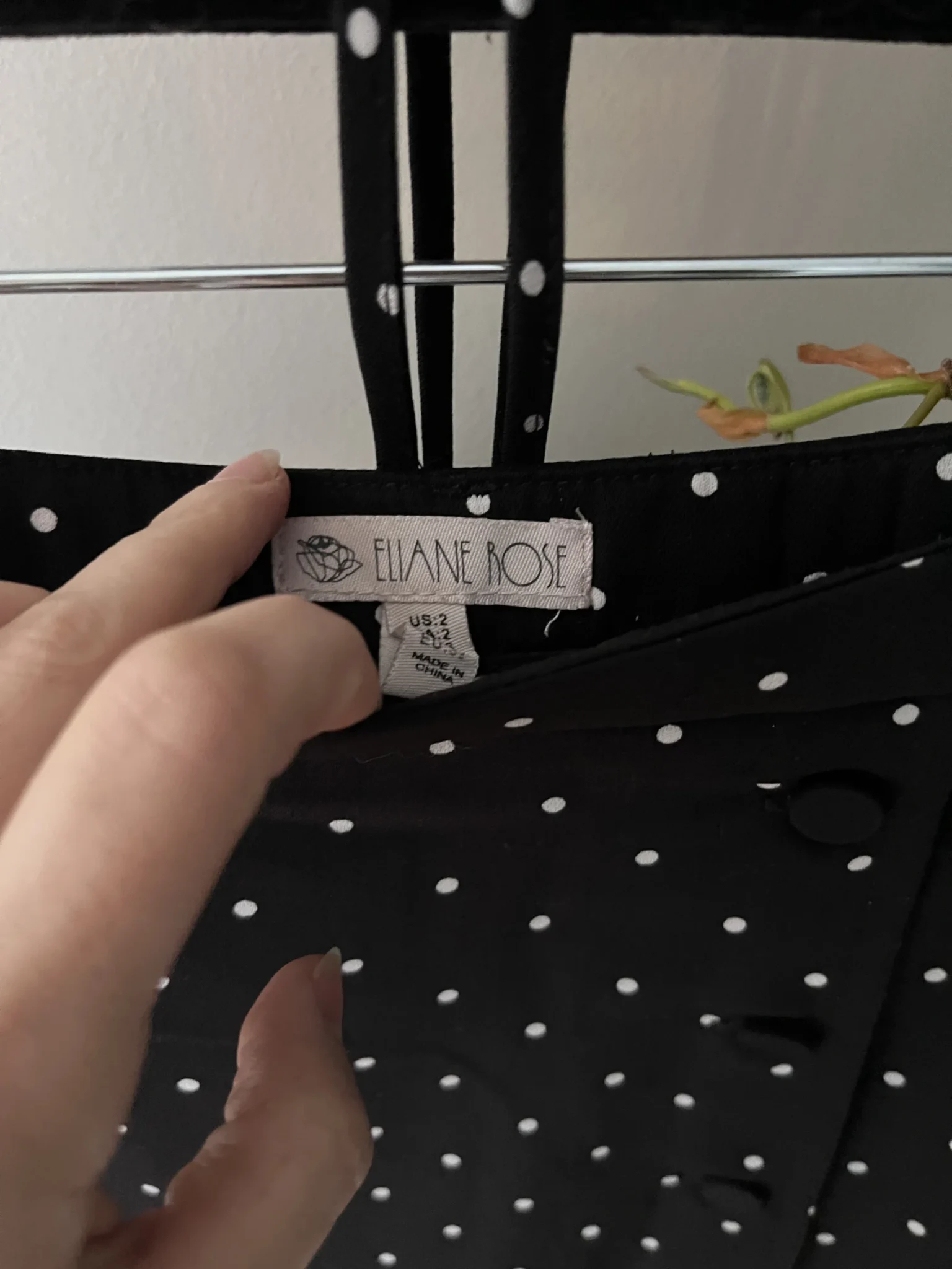 Image for Polka-dot midi skirt