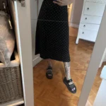 Thumbnail for Polka-dot midi skirt