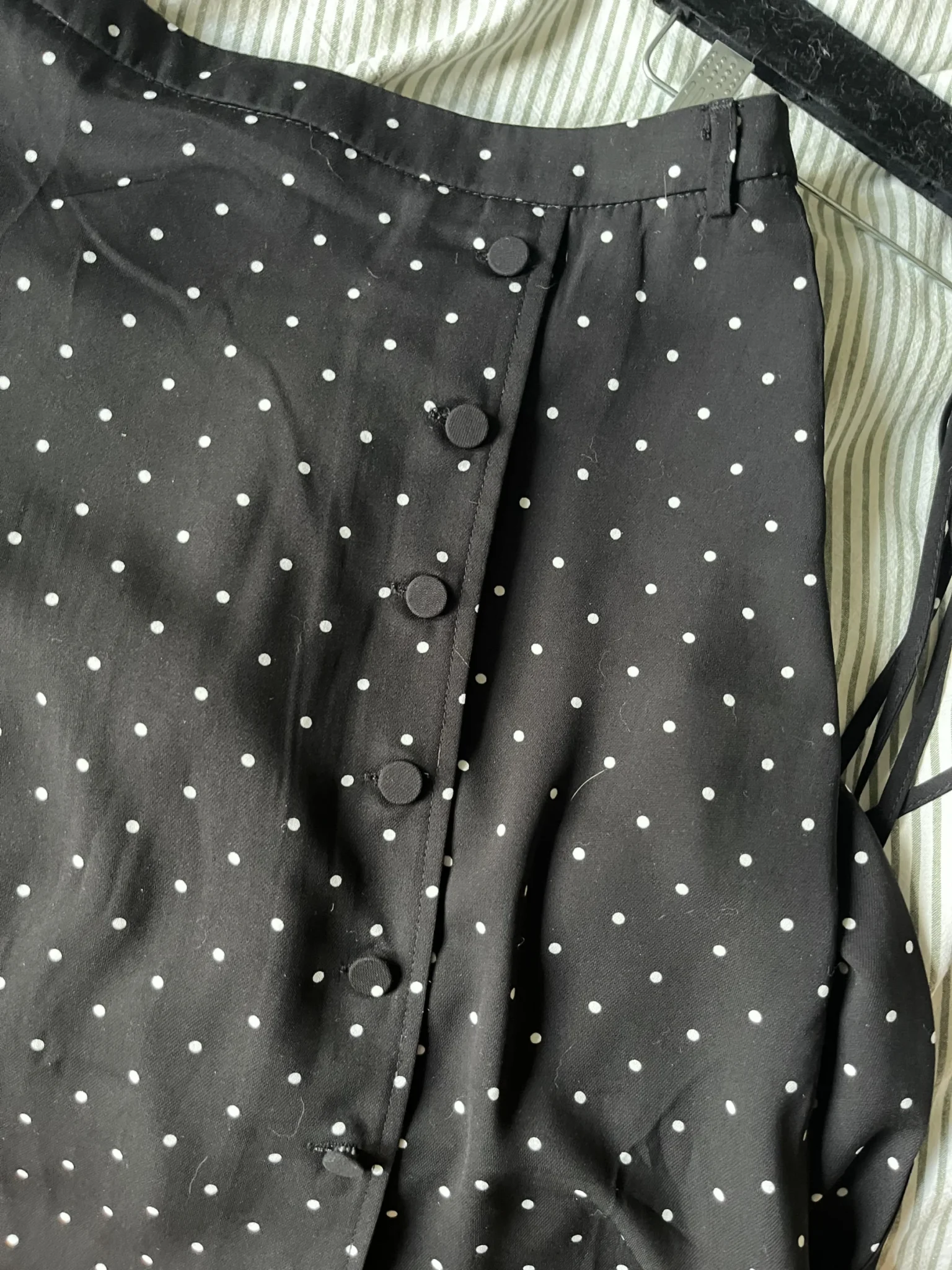 Image for Polka-dot midi skirt